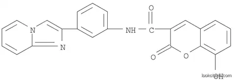 Molecular Structure of 1170689-68-5 (2H-1-Benzopyran-3-carboxamide, 8-hydroxy-N-(3-imidazo[1,2-a]pyridin-2-ylphenyl)-2-oxo-)